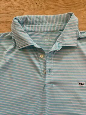 Vineyard Vines performance polo striped wicking lightweight summer - XXL